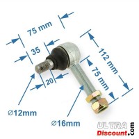 Rótula de suspensión superior para quad 250F1