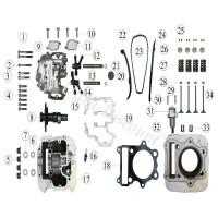 Guía de cadena de distribución para Quad Shineray 300cc