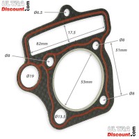 Junta de culata 125cc para Recambios Dax Skymax