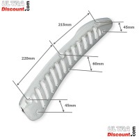 Panel de escape cromado grande para Skyteam Trex Bilder 1