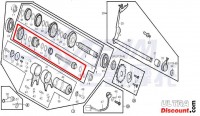 Eje primario para motor 125cc para Recambios Trex Skyteam