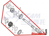 Eje de arranque de patada para motor 125cc por Dax Skyteam