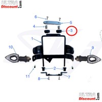 Soporte faros silentblock para Skymini Skyteam 50-125cc Bilder 1
