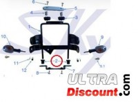 Soporte faros silentblock para Skymax Skyteam 50-125cc - Abajo Bilder 1