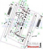 Soporte faros silentblock para Skyteam Cobra Bilder 1
