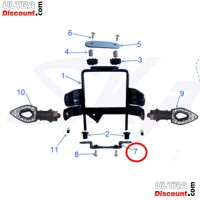 Soporte inferior del faro Skymax 50cc a 125cc (Negro) Bilder 1