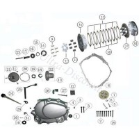 Leva de embrague para quad Shineray 250cc STXE