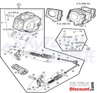 Junta de culata 50cc para Recambios Dax Skymax