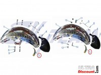 Placa de soporte guardabarros para Skyteam Dax Skymax Bilder 1