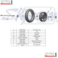 Eje de rueda trasera para Dax 50cc à 125cc Bilder 1