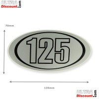 Adhesivo 125cc para Skymini (gris-negro) Bilder 1