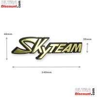 Pegatina de plástico con el logotipo de SkyTeam para el tanque Skymini