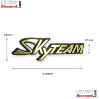 Pegatina de plástico con el logotipo de SkyTeam para el tanque ZB PBR