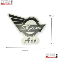 Adhesivo de SkyTeam Ace para el tanque Ace (derecha)