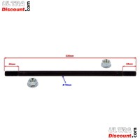 Eje de rueda trasero + tuercas para mini