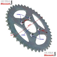 Corona 41 dientes de quad Shineray 250ST-5 Bilder 1
