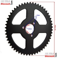 Corona reforzada de 54 dientes cadena gruesa 3T (TF8) (tipo 1)