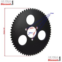 Corona reforzada de 60 dientes paso pequeño para mini quad (tipo 2)