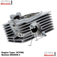 Culata completa para quad Bashan 200cc (BS200S-3) Bilder 4