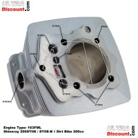 Cilindro para Pit Bikes 200cc 163 FML (63mm) Alu Bilder 1