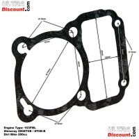 Junta de cilindro para motor Shineray 200cc Bilder 2