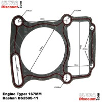 Paquete de juntas para quad Bashan 250cc (BS250S-11) Bilder 4