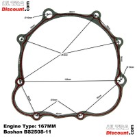 Paquete de juntas para quad Bashan 250cc (BS250S-11)