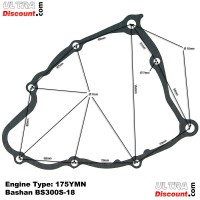 Junta de carter izquierda Quad Bashan 300 BS300S-18