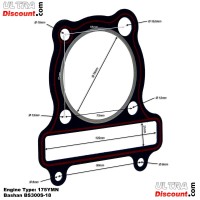 Junta de culata para motor Bashan 300cc (BS300S-18)