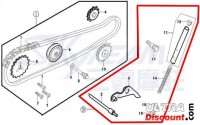 Kit tensor de catena de distribución 125cc por Dax Skyteam