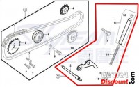 Kit tensor de catena de distribución 125cc por Dax Skyteam Bilder 1