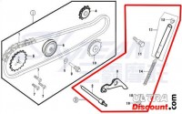 Kit tensor de catena de distribución 125cc por Monkey Gorilla