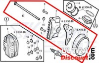 Cárter derecho de Cubierta de culata 50cc por Trex Skyteam