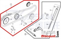 Kit catena de distribución 50cc por PBR Skyteam