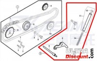 Kit tensor de catena de distribución 50cc por Monkey Gorilla