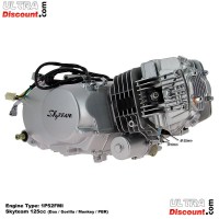 Motor Bubbly 125cc 1P52FMI con arranque eléctrico (6-6B)