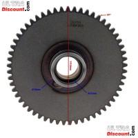 Piñón de caja de cambios quad Bashan 200cc (BS200S-7, 57 dientes)