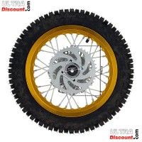 Rueda trasera 12'' ORO para Pit bike AGB27 (tacos 12mm) Bilder 2