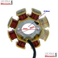 Estator para Scooter China 50cc, 4 tiempos (4 cables)