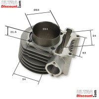 Kit de motor de 180cc  para scooter GY6 chino de 125-150cc - 4 tiempos