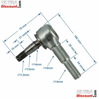 Rótula de suspensión superior para quad Shineray 250cc ST-9E Bilder 1