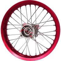 Llanta trasera Pit Bike 14'' ROJO para AGB30 (Ø:12mm, tipo 1)