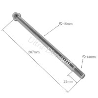 Eje + tuerca de puente trasero para quad 300cc STE - ST-4E