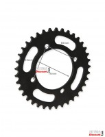 Corona reforzada de 37 dientes Pit Bike (modelo 3, paso 420) Bilder 1