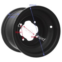 Llanta trasera para Quad Bashan 250cc (BS250S-11) Bilder 1 Llanta trasera para Quad Bashan 250cc (BS250S-11) Bilder 1