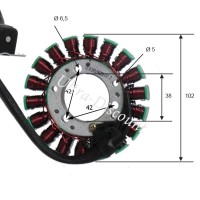 Estator para quad Shineray 300cc (XY300STE - XY300ST-4E)