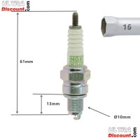 Bujía NGK platino para Baotian BT49QT-11