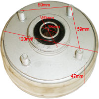 Maza de rueda delantera quad Bashan 200cc (BS200S-3A)