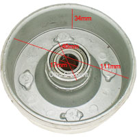 Maza de rueda delantera quad Bashan 200cc (BS200S-3A)