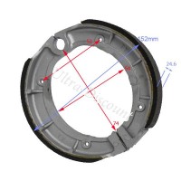 Zapatas de freno delanteras quad Bashan 200cc (BS200S-3)